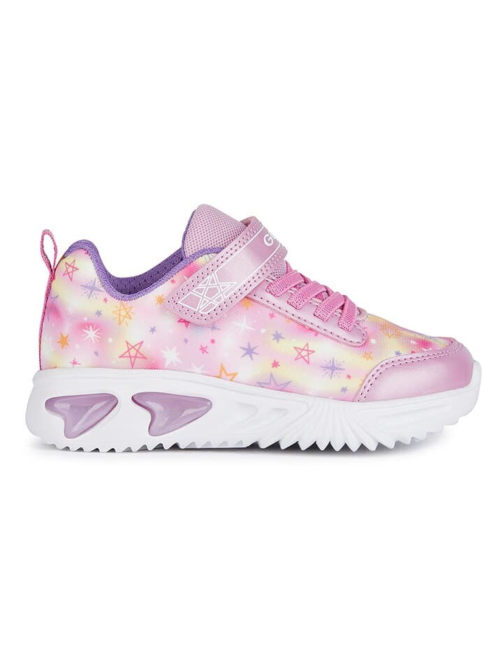 

Кроссовки на шнуровке Geox, цвет rosa/bunt
