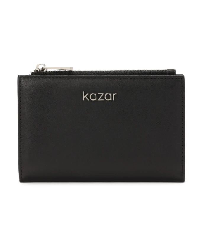 

Компактный черный кошелек на молнии Kazar, черный