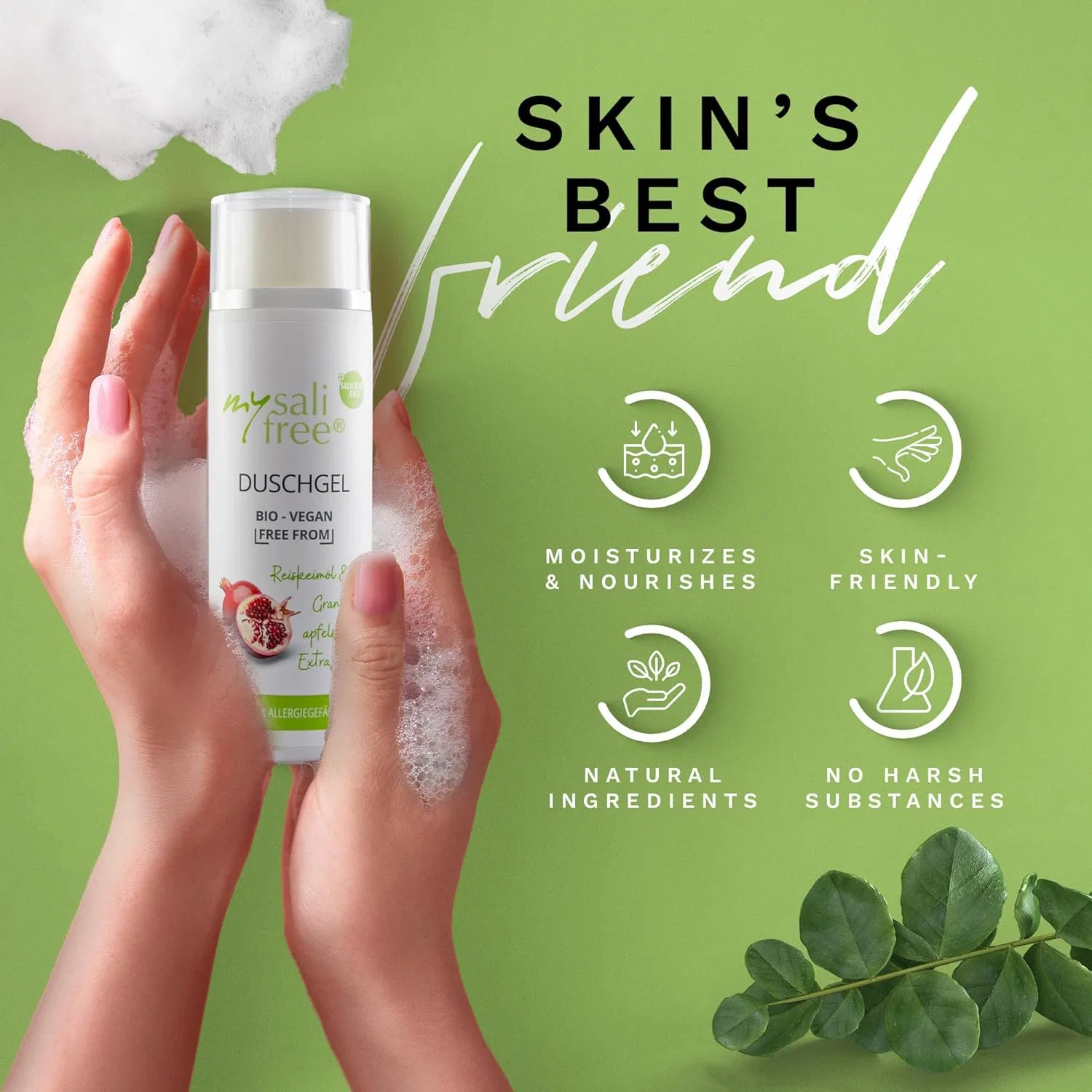 Органический гель для душа mysalifree для чувствительной кожи Mysalifree — фото 3