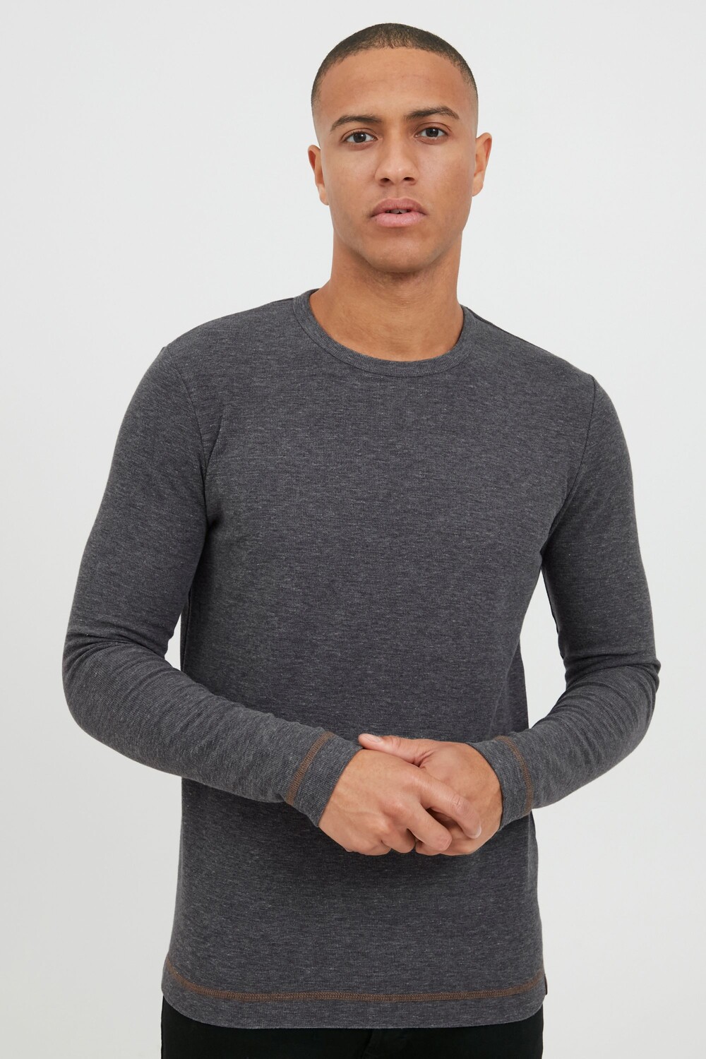 

Лонгслив INDICODE Langarmshirt, серый
