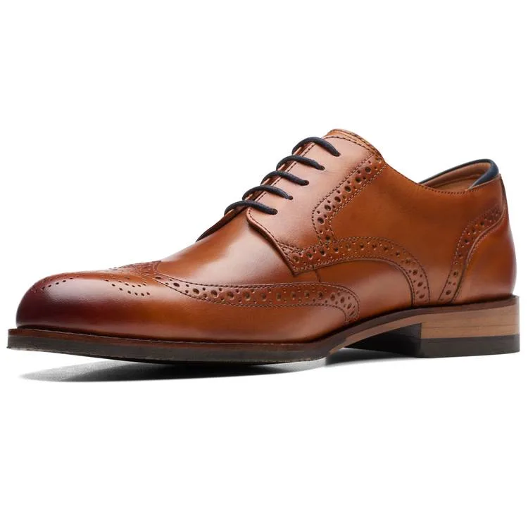 Clarks Кожаные туфли мужские коричневые — фото 3