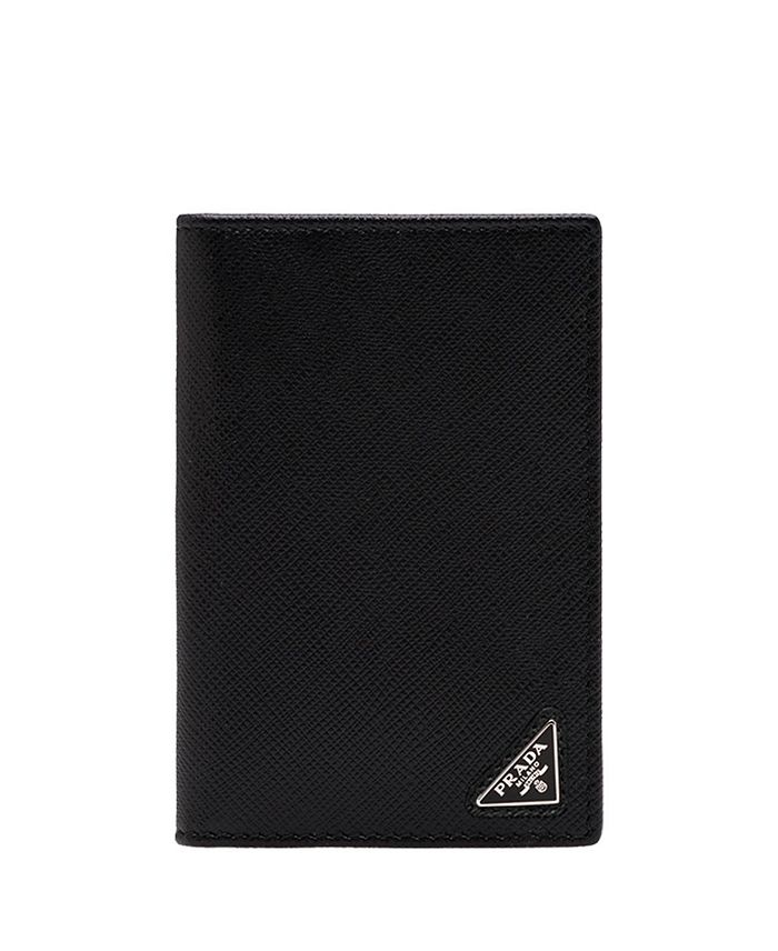 

Картхолдер из кожи Saffiano Prada, черный