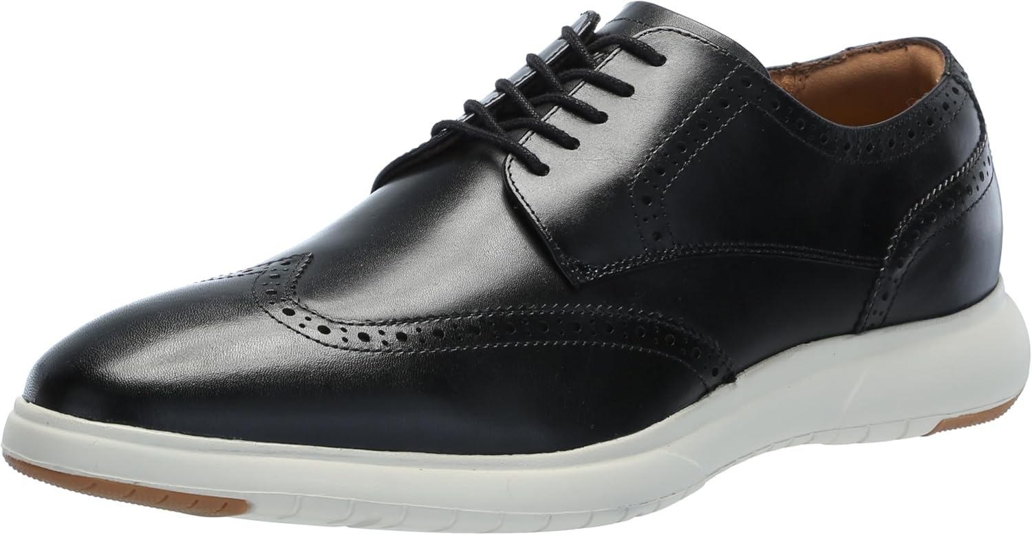 Мужские оксфорды Florsheim Dynamo с крыльями, белый/черный