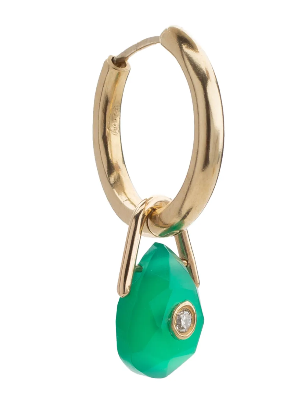 

Серьги с зеленым ониксом Orso из желтого золота 9 карат Pascale Monvoisin, золотой
