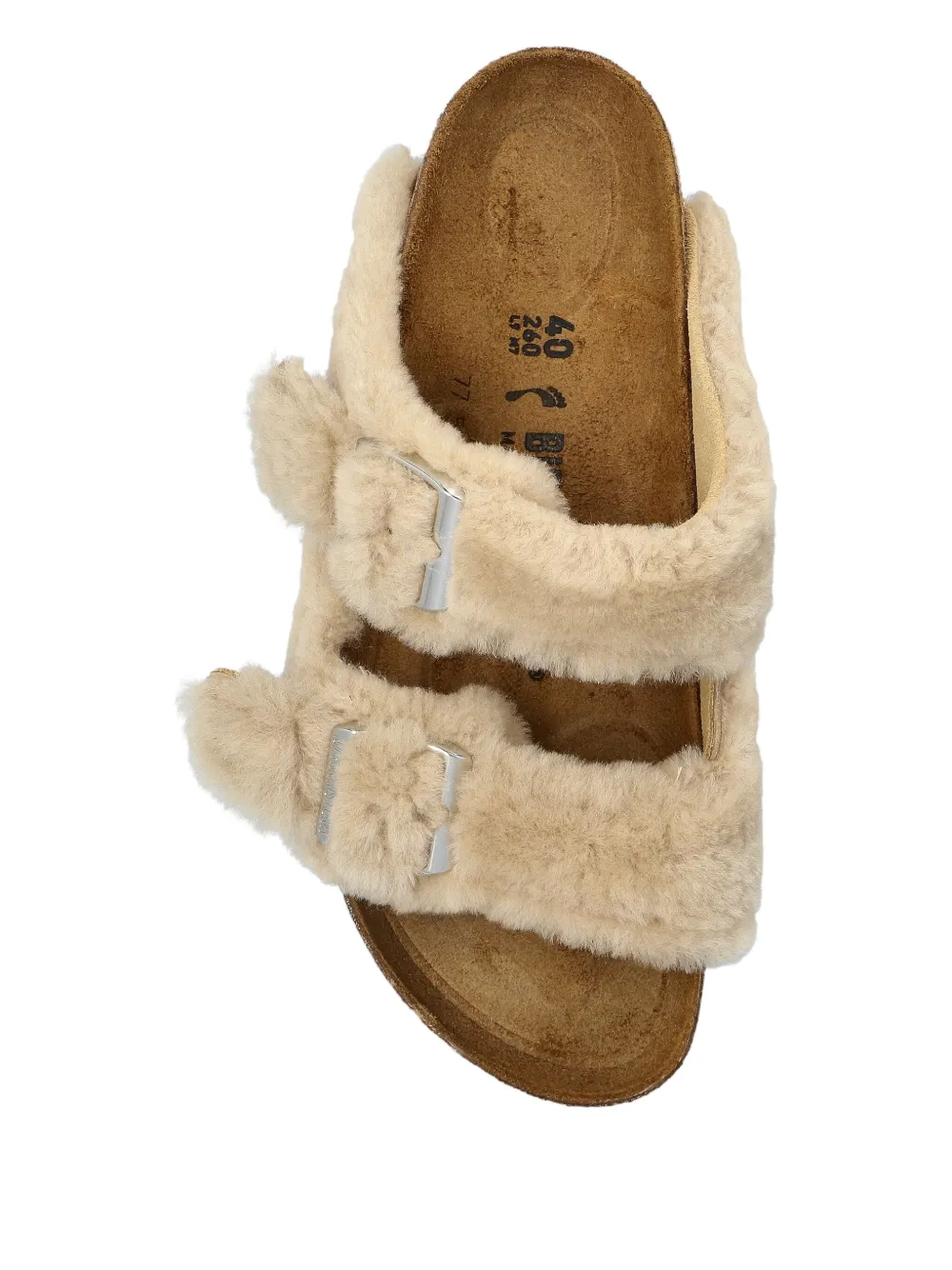 Босоножки Arizona на плоской подошве с ремешками и пряжками Birkenstock, нейтральный — фото 3
