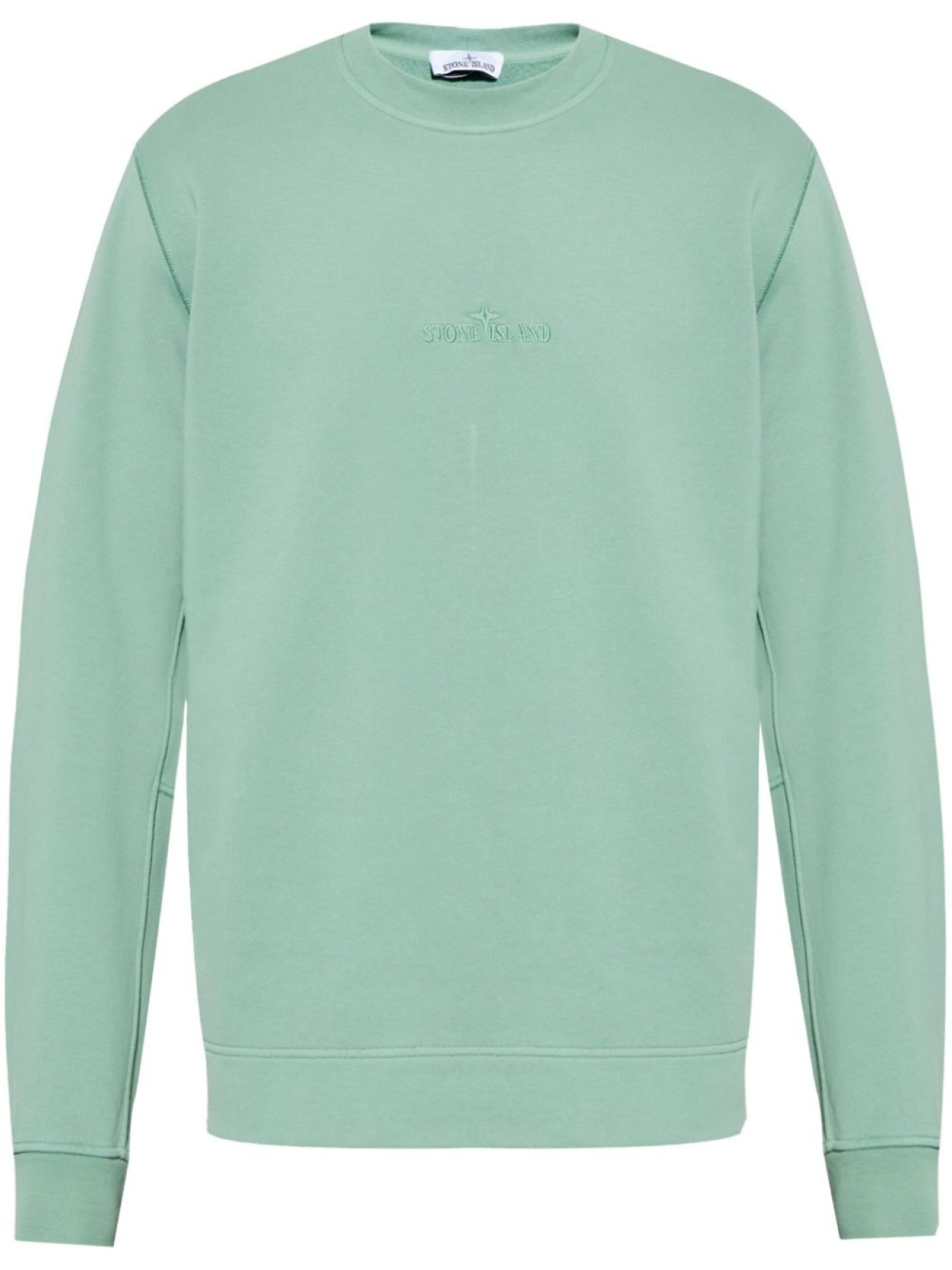 

Stone Island толстовка с вышитым логотипом, зеленый