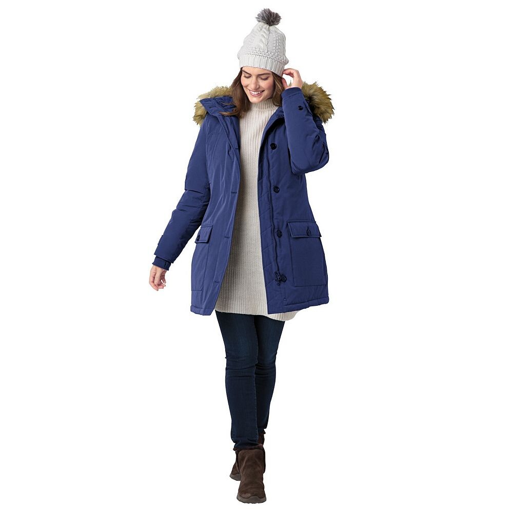 

Женщина в женской парке больших размеров The Arctic Parka Woman Within, цвет Evening Blue