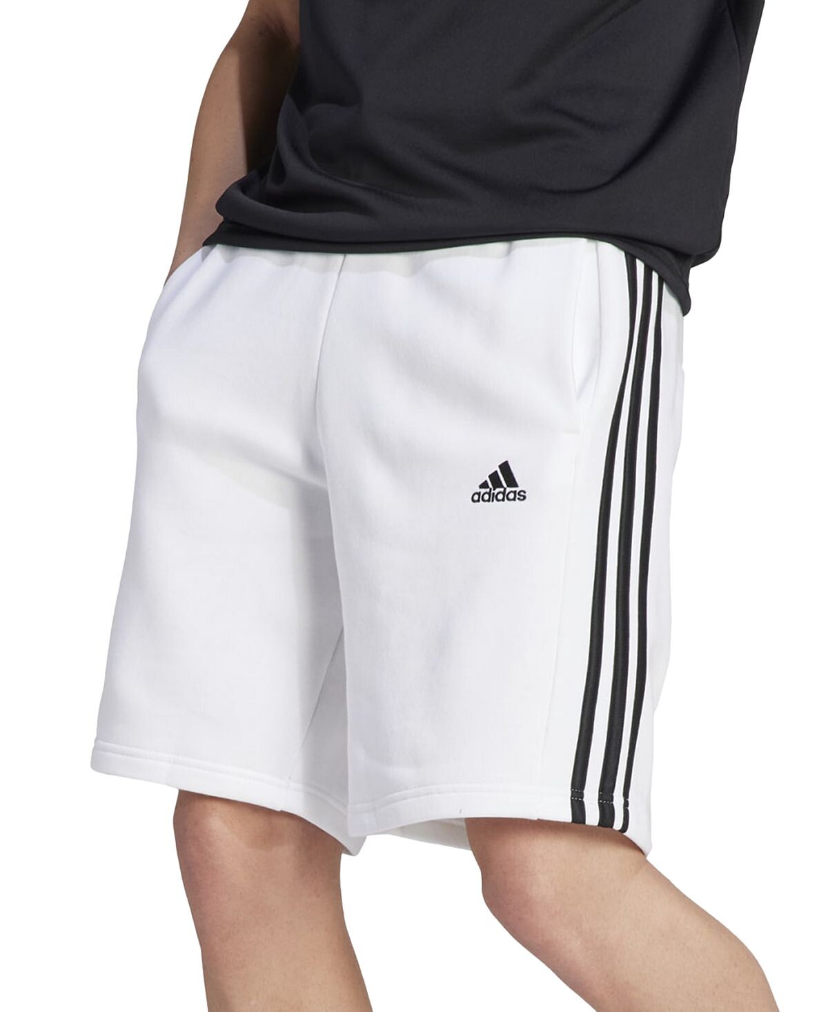 

Мужские флисовые шорты с тремя полосками шириной 10 дюймов adidas