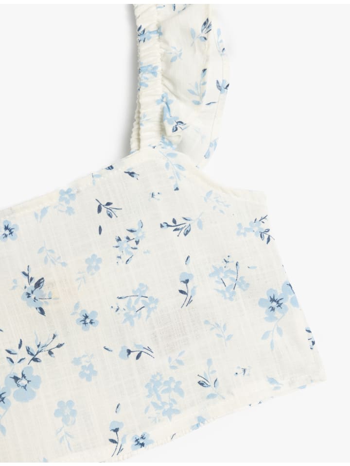 

Бежевая блузка с узором KOTON