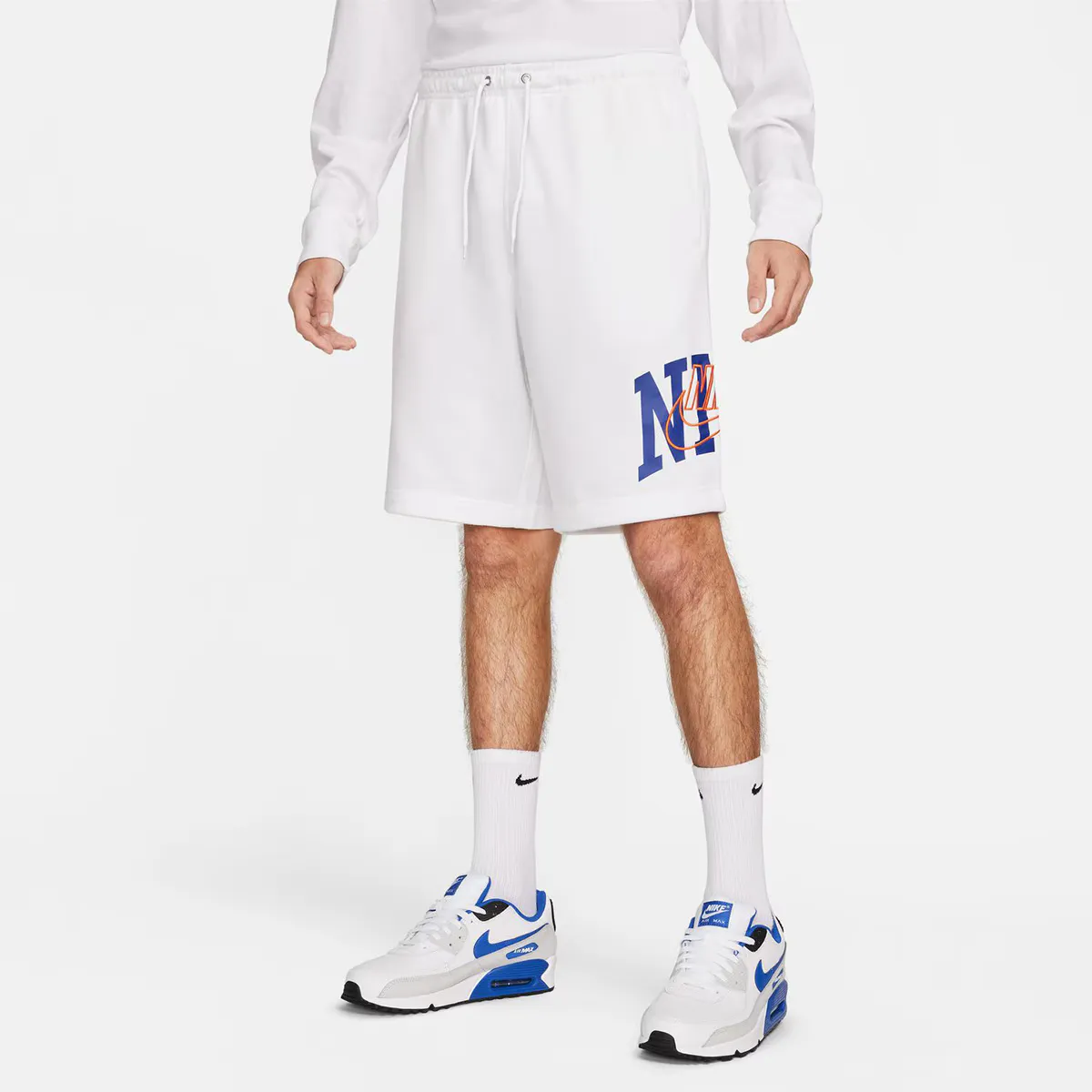 

Мужские клубные флисовые шорты Nike, белый