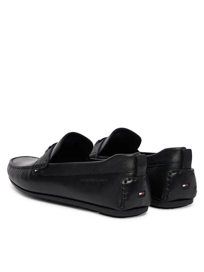 Tommy Hilfiger Мокасины Hardware Lth Driver FM0FM05855, черный — фото 3