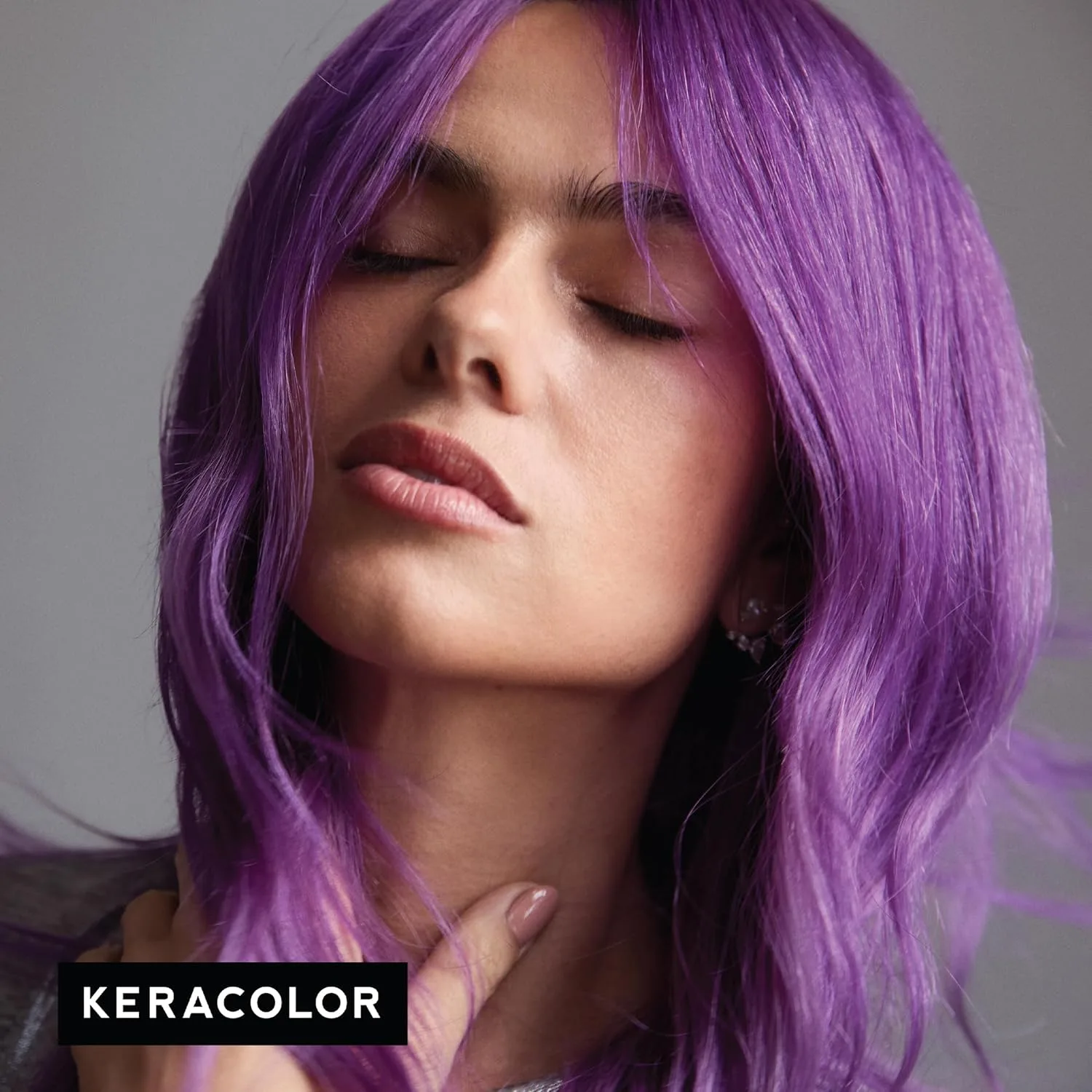 Keracolor Color + Clenditioner 3-в-1: кондиционер для окрашивания, мягкий очищающий кондиционер, полуперманентная краска для волос, 9 оттенков, 33, 8 жидких унций, Purple — фото 4