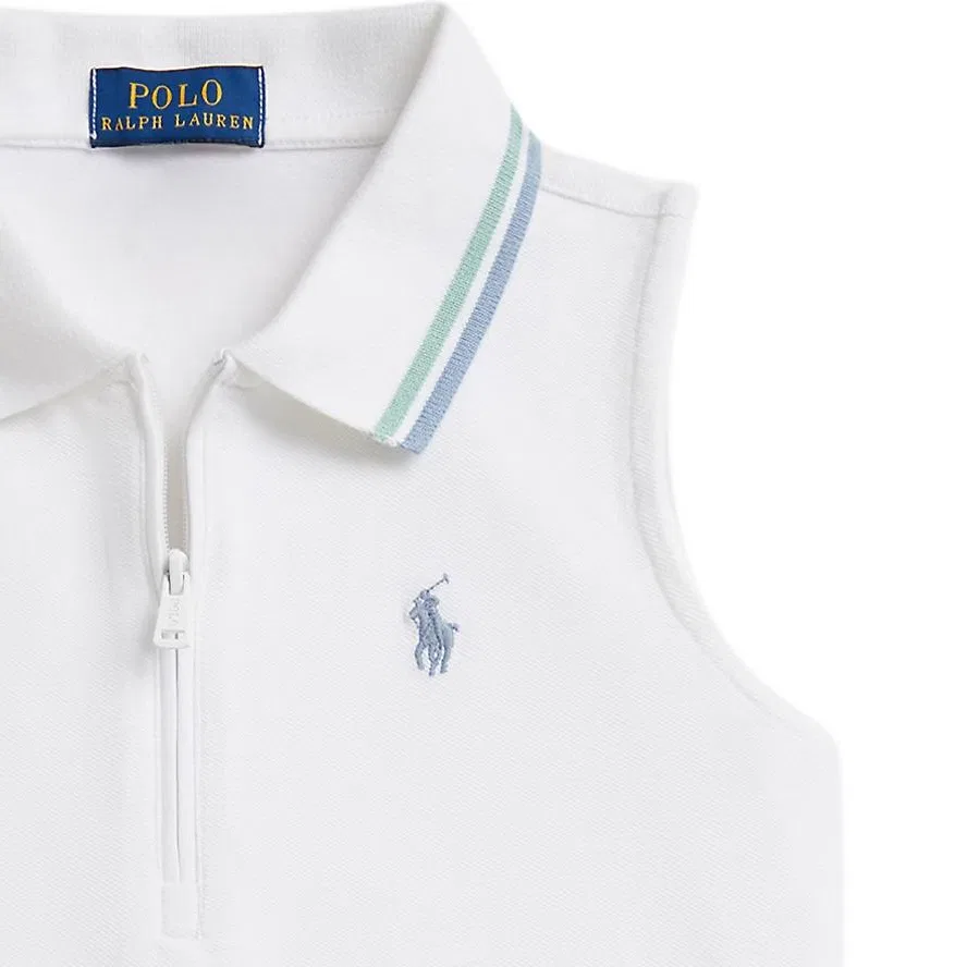 Майка Polo Ralph Lauren Classic Version детская белая — фото 4