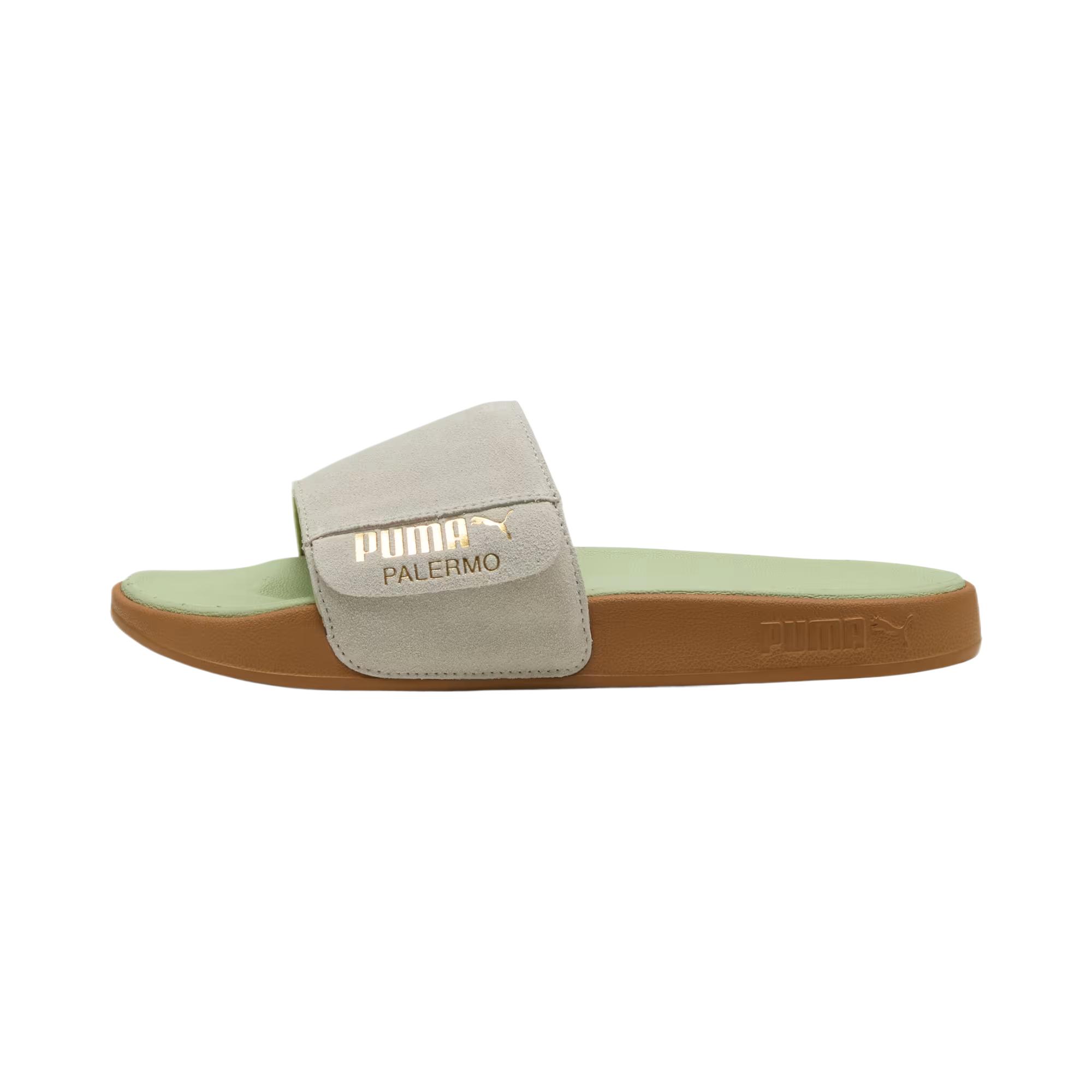Тапочки-слайды Leadcat 2.0 унисекс серо-зеленые PUMA, Gray Green