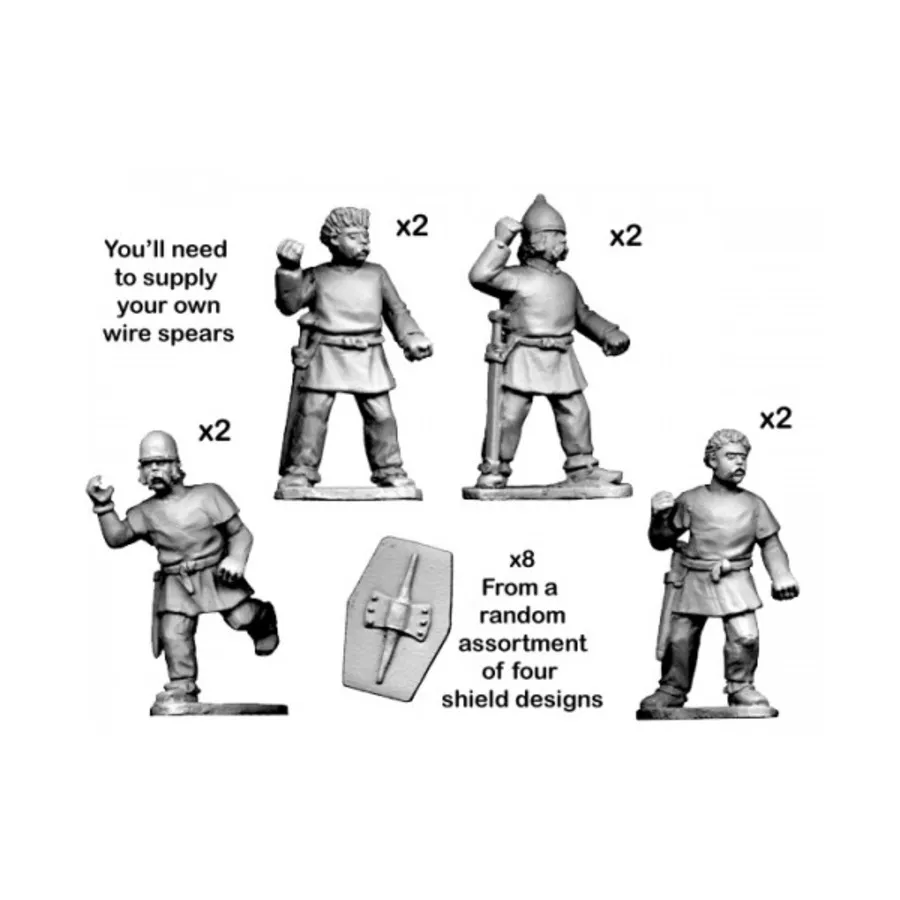 

Древние кельтские воины с копьями, Historical Miniatures - Ancient - Celts (28mm) (Crusader Miniatures)