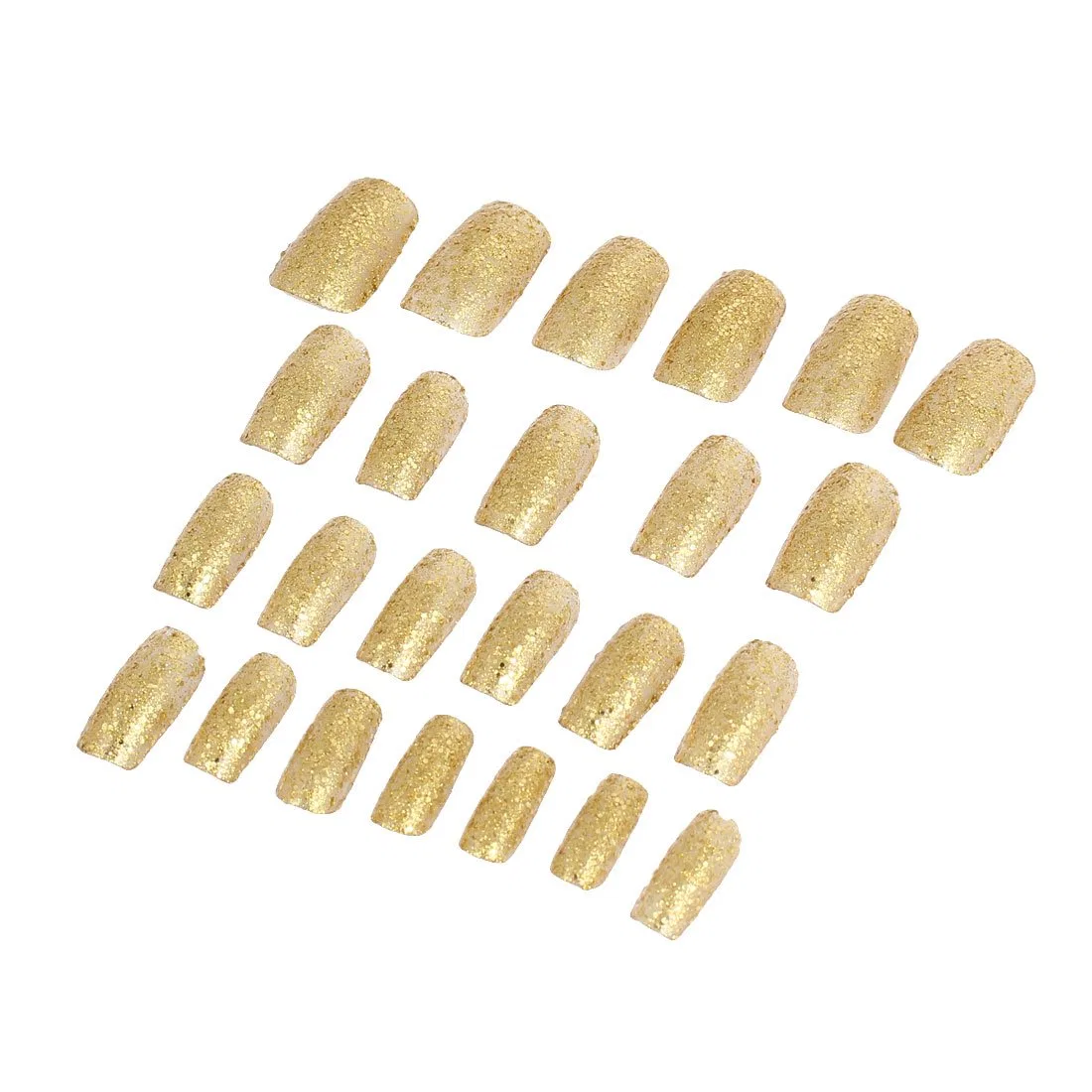 Накладные ногти Ruilogod Lady Powder Detail, 24 шт., золотистые Ruilogod