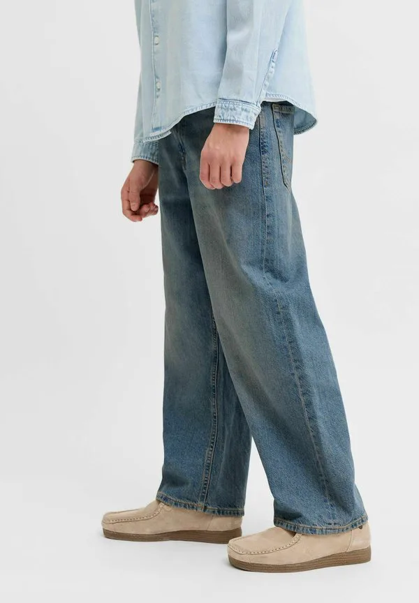 Extra jjiron jjoriginal noos джинсы свободного кроя Jack & Jones Junior, Blue Denim — фото 4