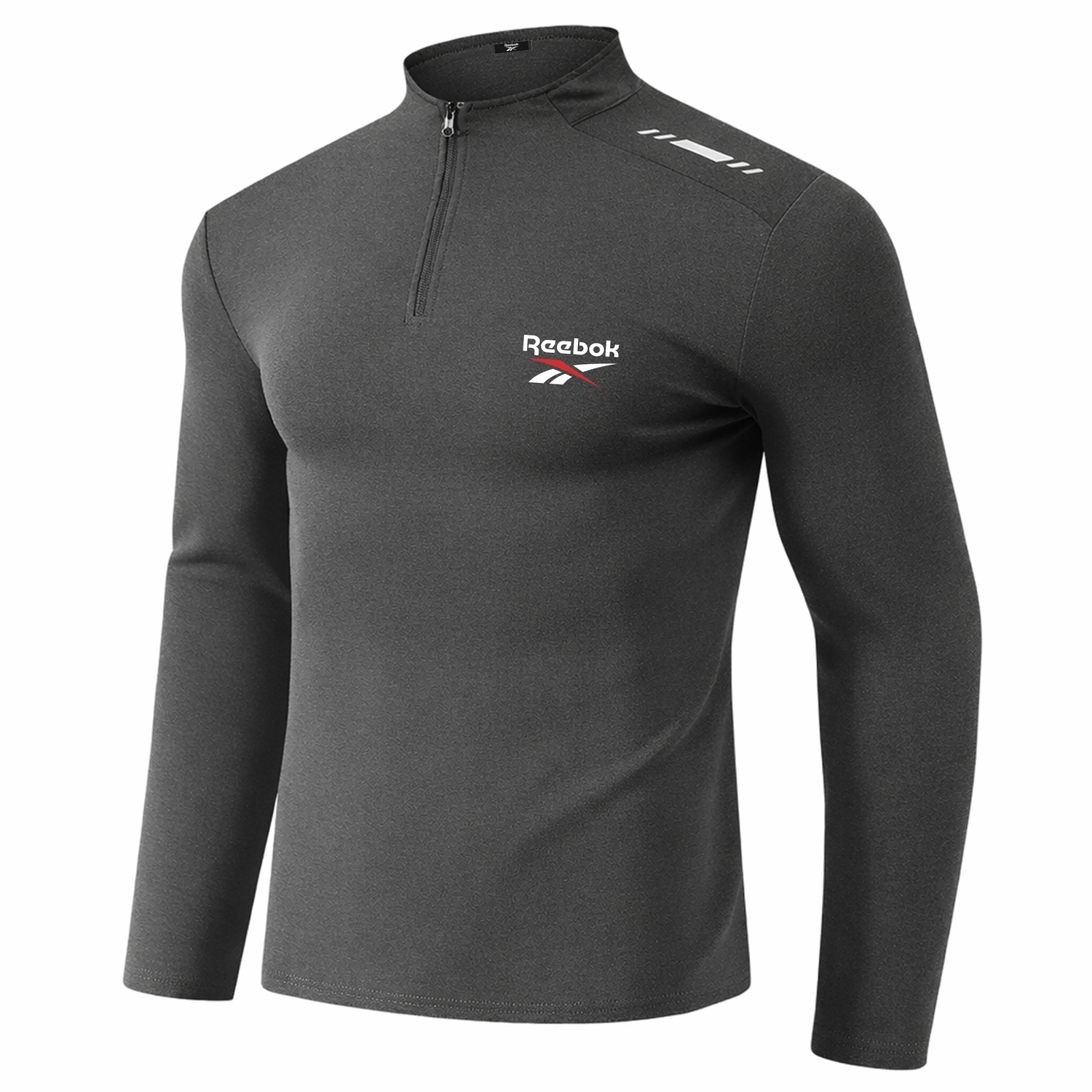 

Футболка Unisex Stand Collar Moderate Reebok, темно-серый