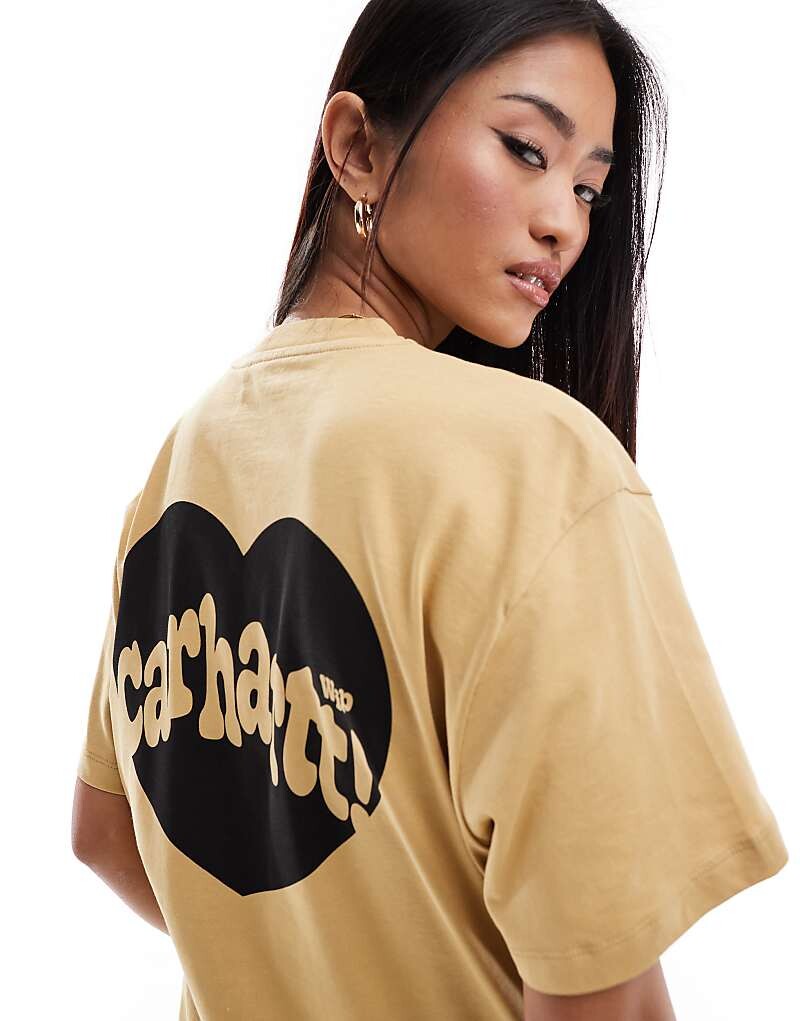 

Песочная футболка с принтом в форме сердца Carhartt WIP amour