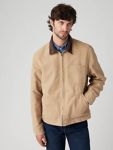 

Куртка механика с полной молнией Levi's, цвет Scary Tiger's Eye - White