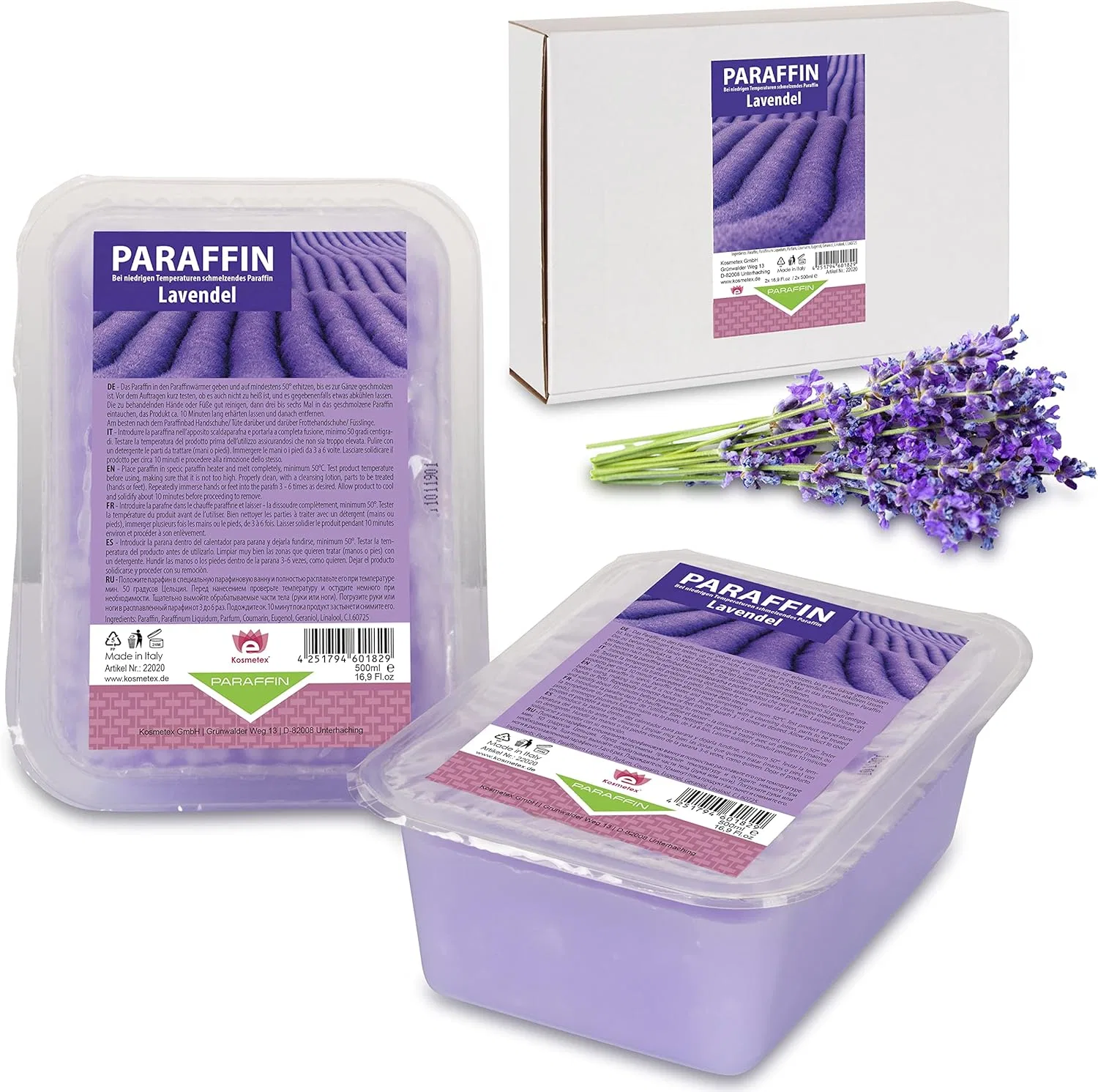 Парафин Kosmetex Lavender Wellness для ванночек ‎Kosmetex — фото 2