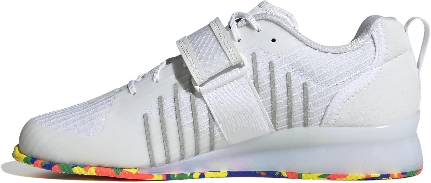 Мужские кроссовки для тяжелой атлетики Adidas Adipower III, белый/черный — фото 2