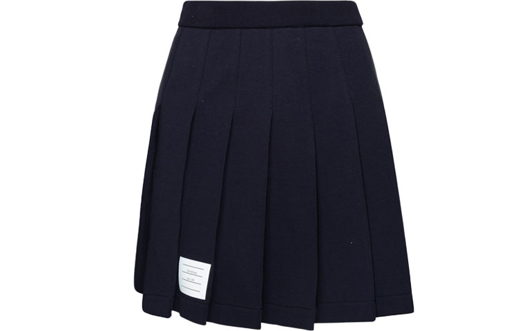 

Повседневная короткая юбка женская, цвет морской волны THOM BROWNE, Marine Blue