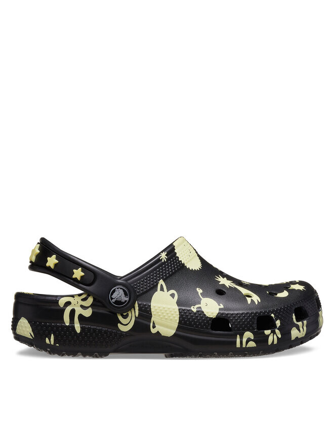 

Шлепки Crocs Classic Glow Space Clog K 210355 Negro, черный