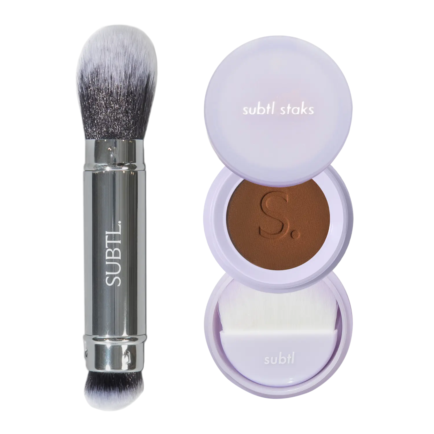 

BB-пудра + двусторонняя кисть для лица SUBTL. Beauty, Deep 3C (Perfect for deep skin tones with cool undertones)