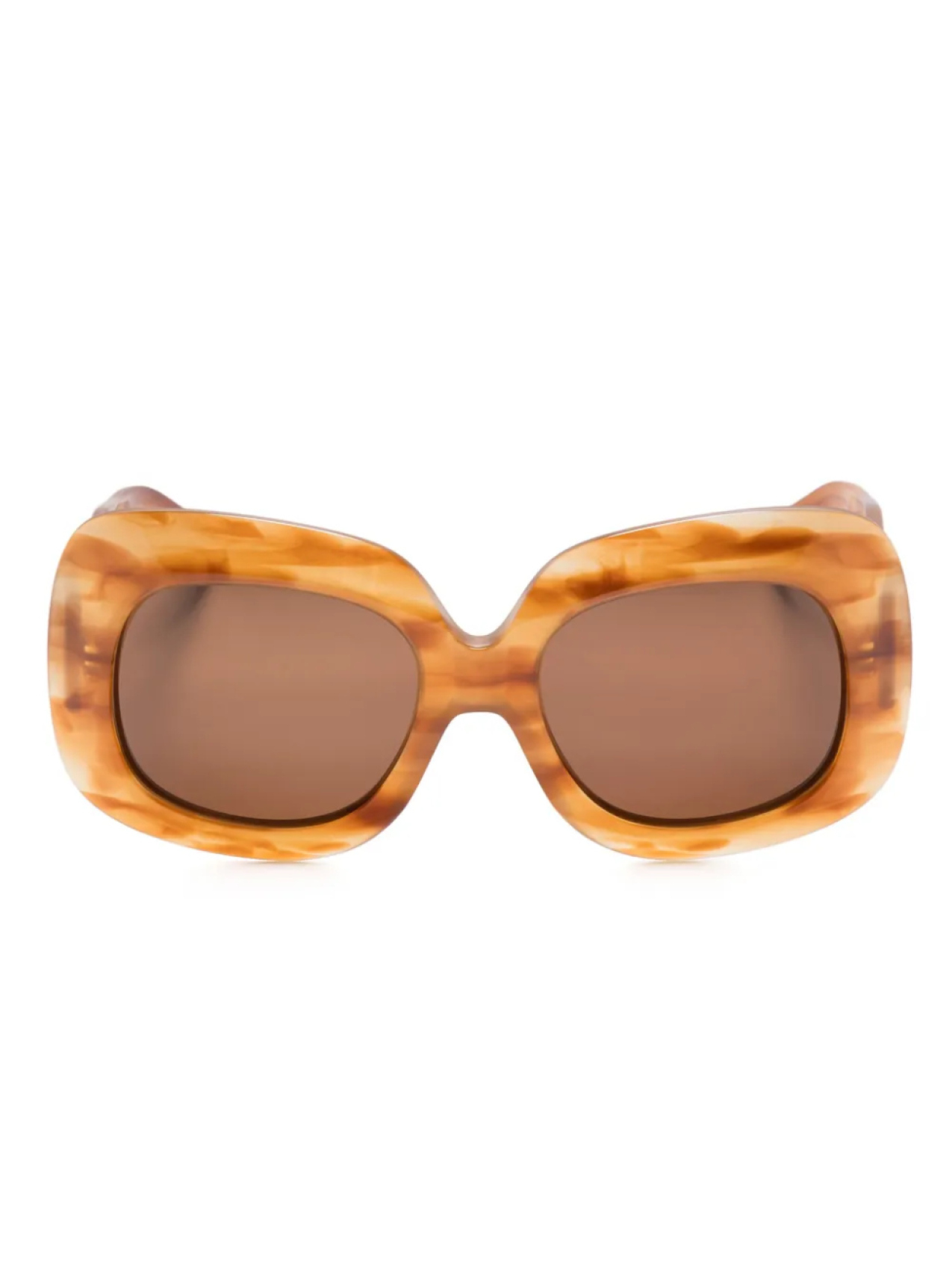 

VALENTINO GARAVANI EYEWEAR солнцезащитные очки с логотипом VLogo Signature, коричневый