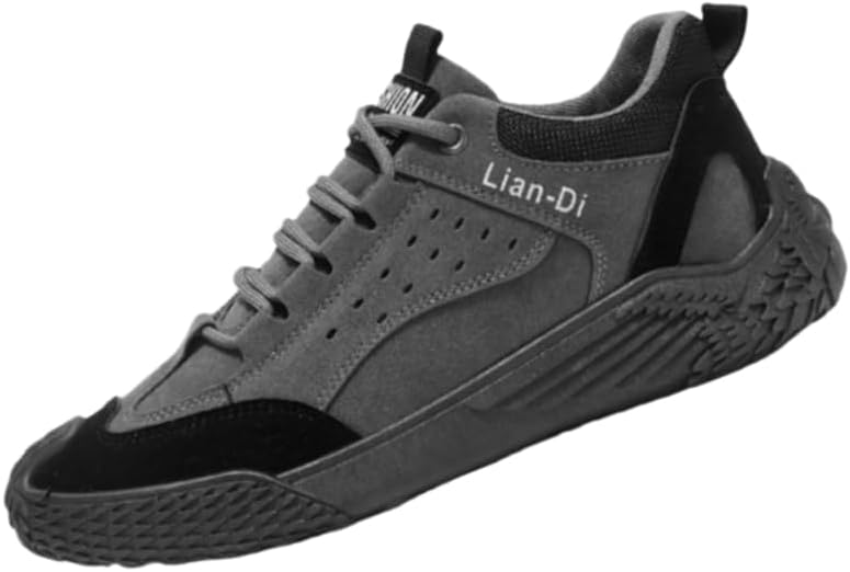 

Мужские спортивные кроссовки большого размера, модные повседневные и прочные скейт-кроссовки. Мягкая и комфортная подошва Hoalox, серый