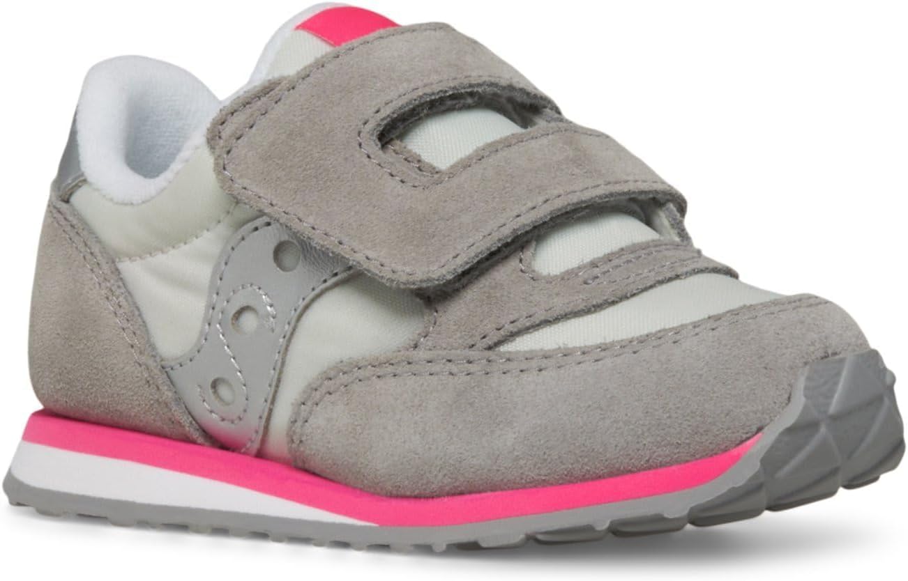 

Детские кроссовки Saucony Baby Jazz на липучках, розовый/серый