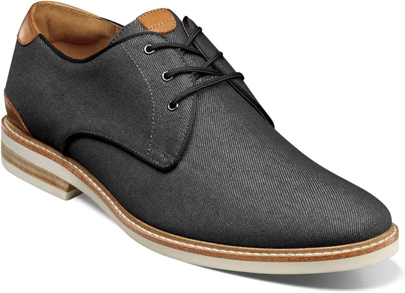 

Мужские оксфорды Florsheim Highland Canvas с plain toe, черный