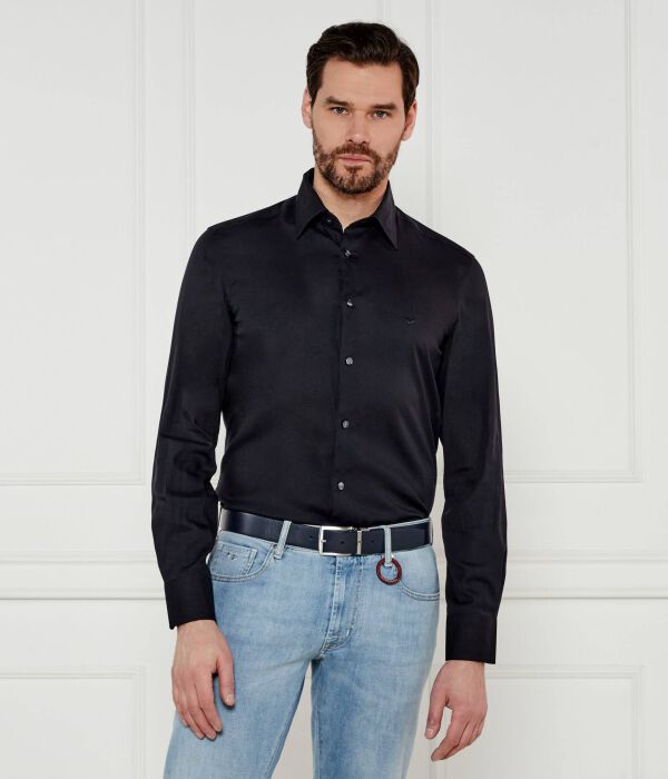 

Рубашка Regular fit Emporio Armani, синий