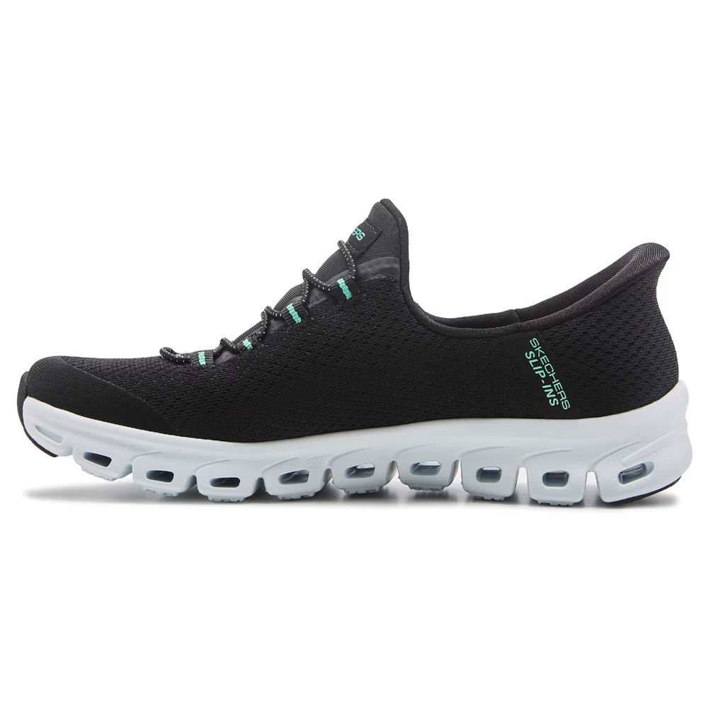 Туфли для ходьбы Slip-Ins Glide-Step Pursuit Skechers, black/teal — фото 3
