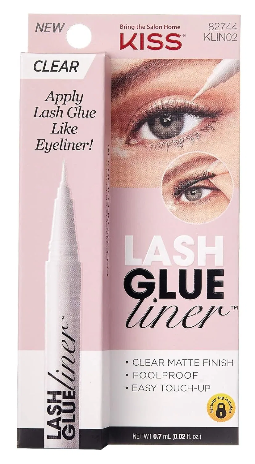 Клей для ресниц Kiss Lash Glue Liner, прозрачный, 0.6 г, набор 3 шт — фото 3