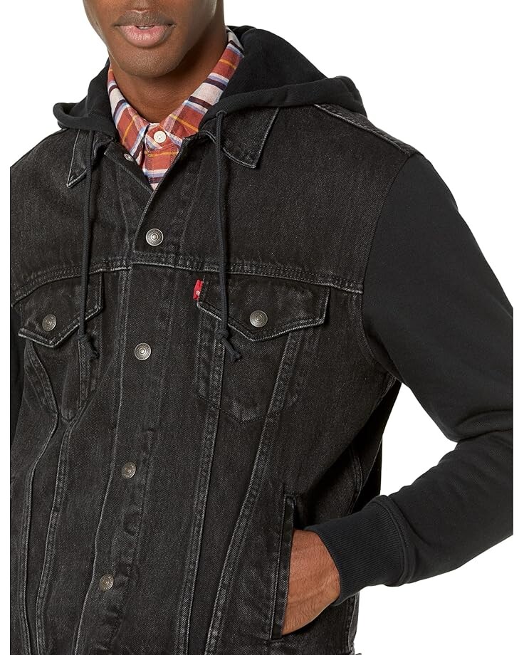 Худи Levi's Mens Hybrid Hoodie V Trucker, цвет Built To Last — фото 3