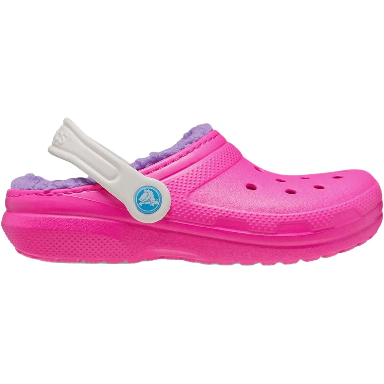 Crocs Классические низкие детские ботинки с подкладкой, устойчивые к истиранию, розовые — фото 3