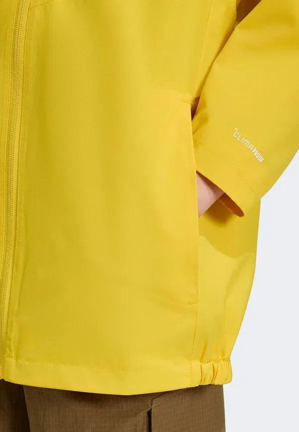 Куртка дождевик Adidas Terrex K mt 2l, утилитарный желтый — фото 4