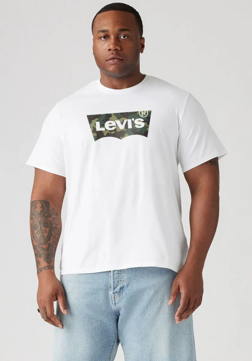 

Футболка Levi's Plus "LE B&T BIG GRAPHIC TEE" с логотипом спереди, белый