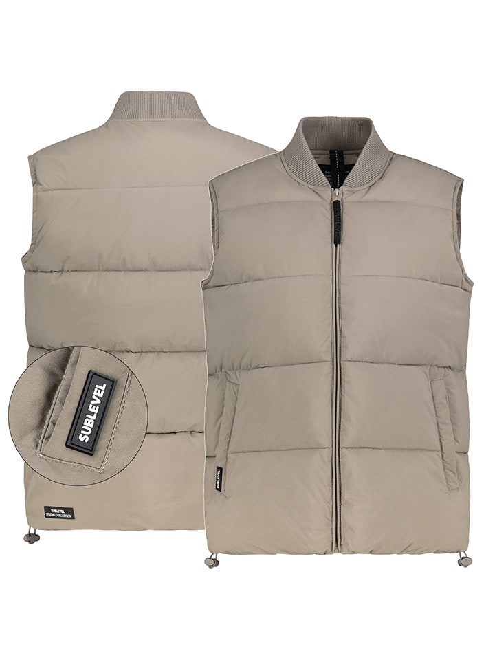

Sublevel Стеганый жилет бежевого цвета