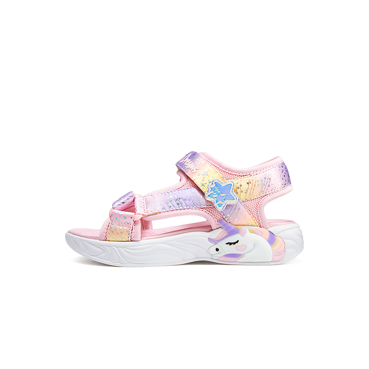 

Skechers Kids Детские сандалии с противоскользящими амортизаторами, розовые