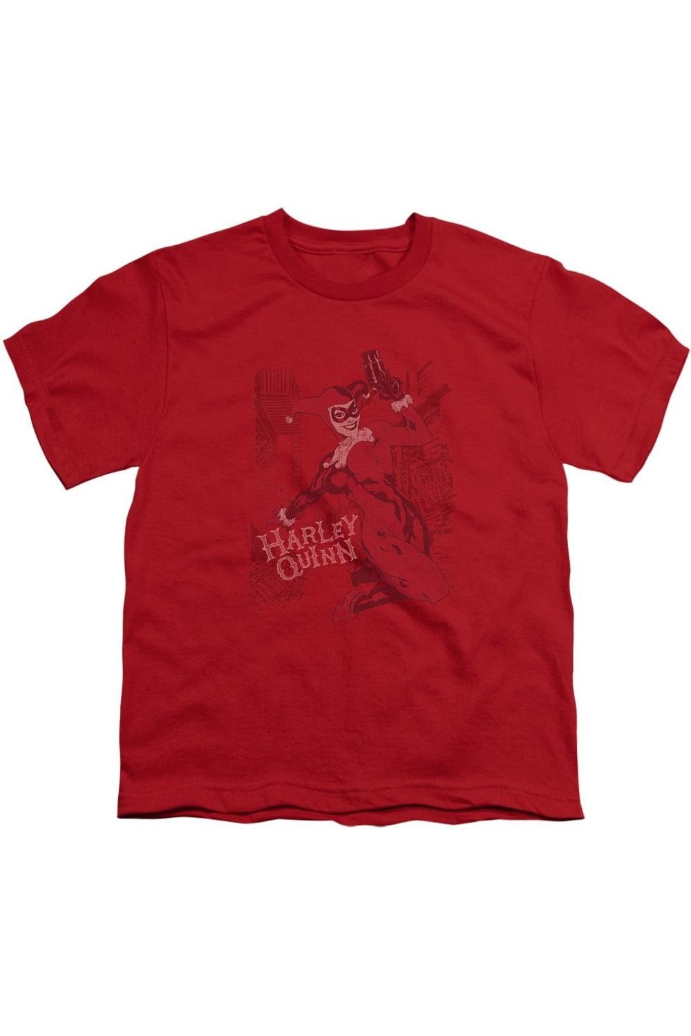 

Футболка с коротким рукавом для детей "Batman Harleys Packing" Gildan, красный