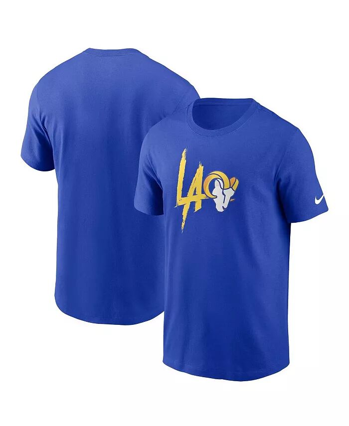 

Мужская футболка Royal Los Angeles Rams Local Essential Nike, синий