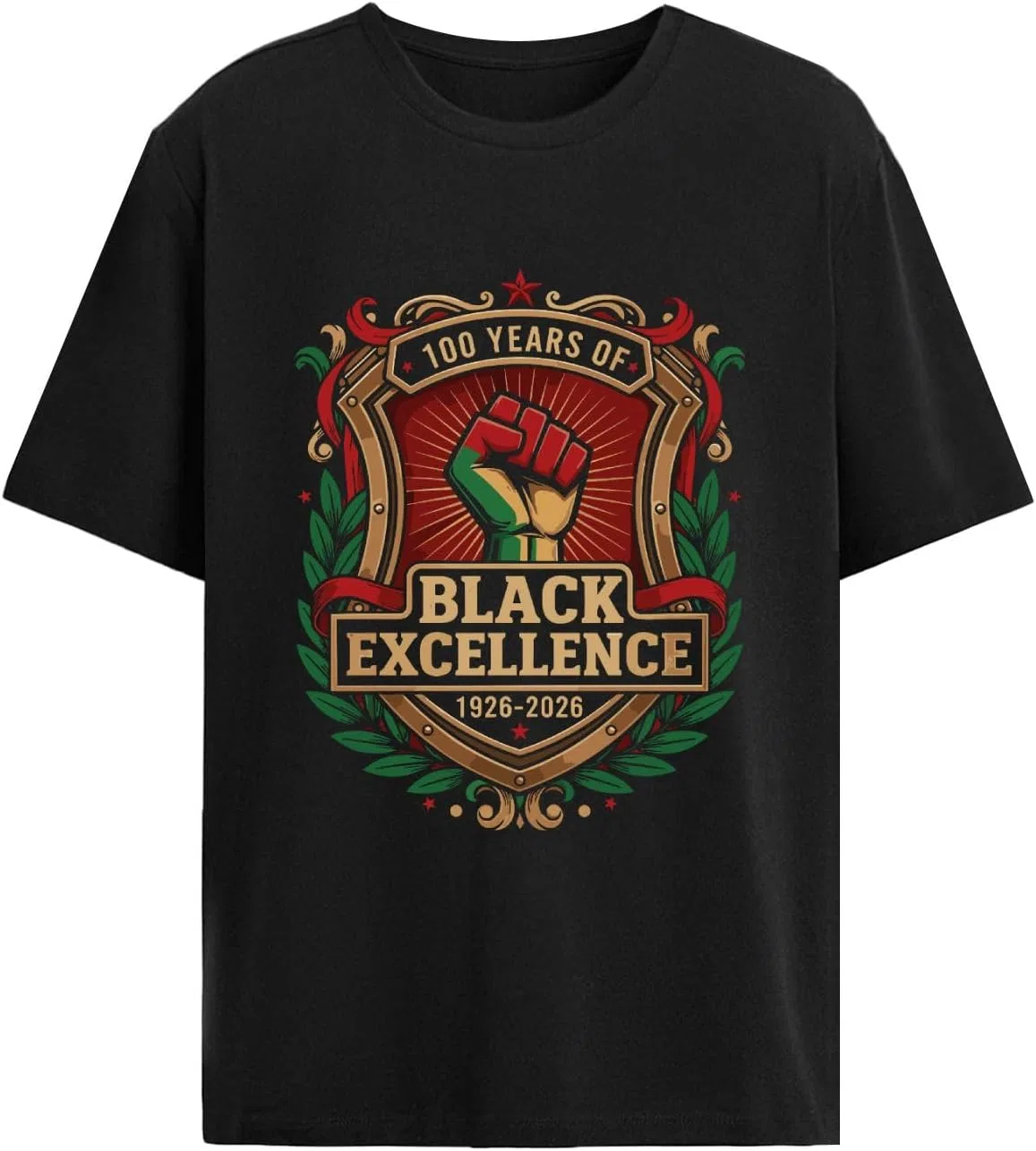 Generic Футболка Men 100 Years of Black Excellence Centennial Black History Month