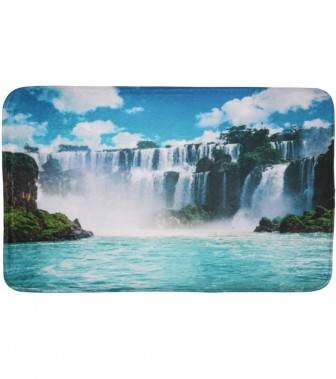 

Коврик для ванной SANILO Wasserfall 50x80 cm, 50x1,5x80 см, синий
