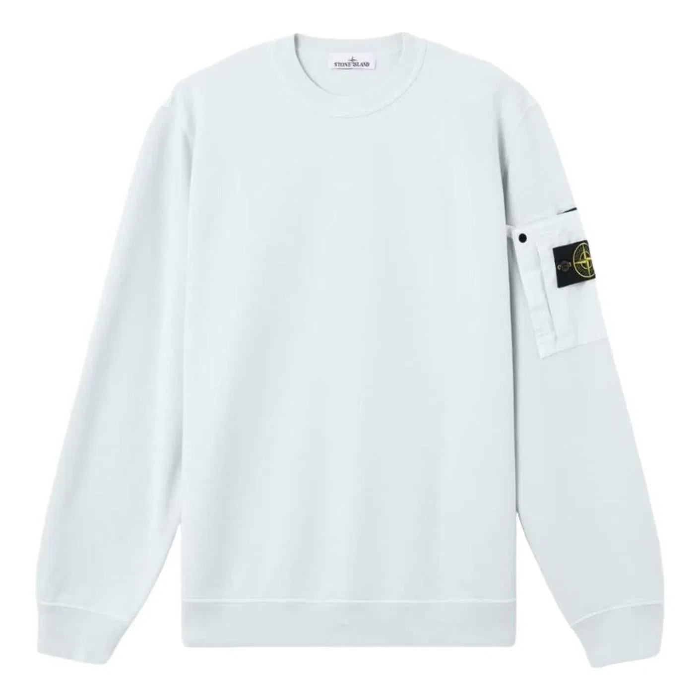 Толстовка с карманом и круглым вырезом Stone Island, синий