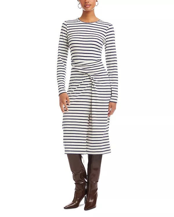 

Платье миди Sadie с боковой драпировкой Fifteen Twenty, мультиколор