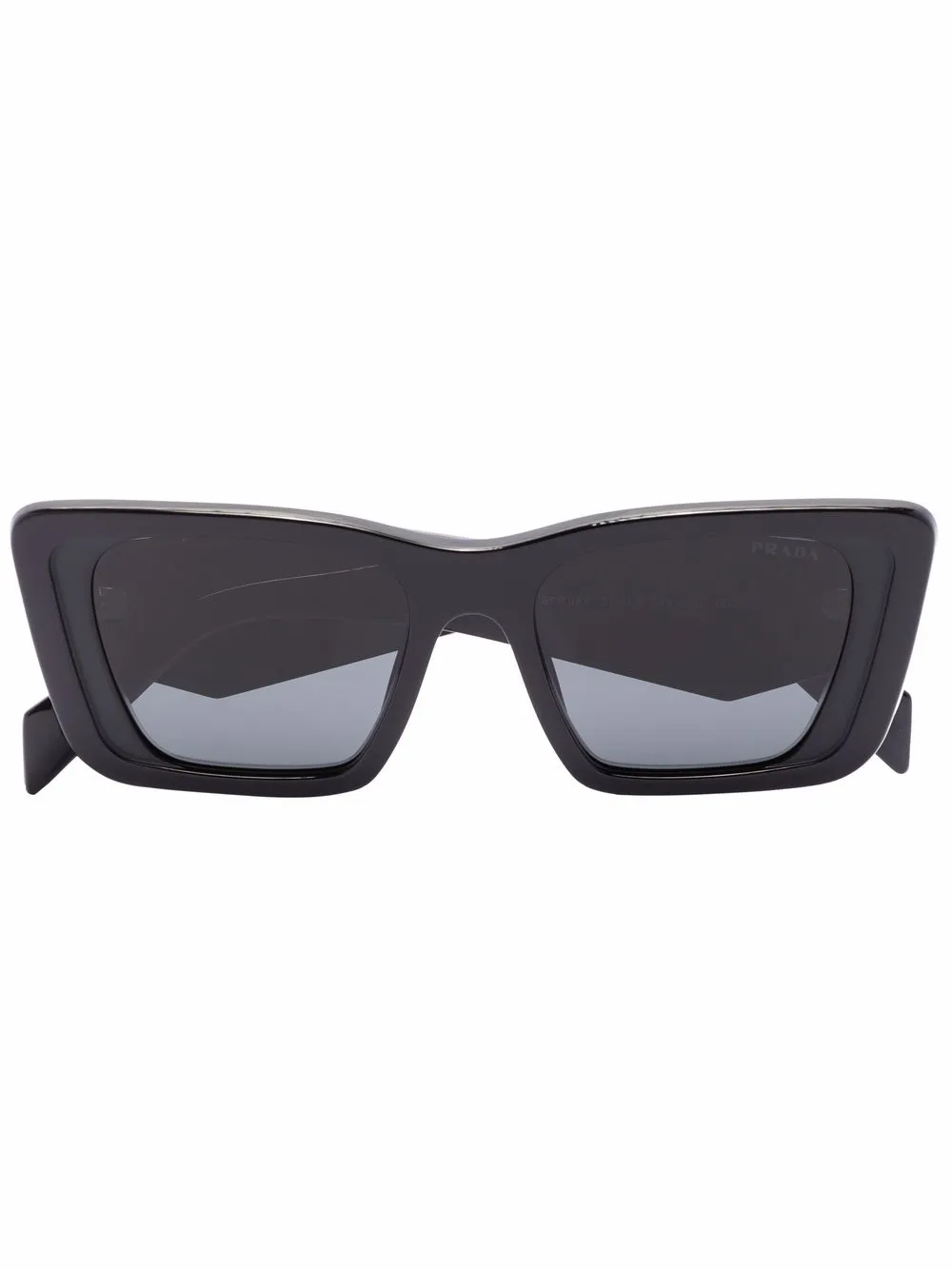 

Солнцезащитные очки в прямоугольной оправе Prada Eyewear, черный