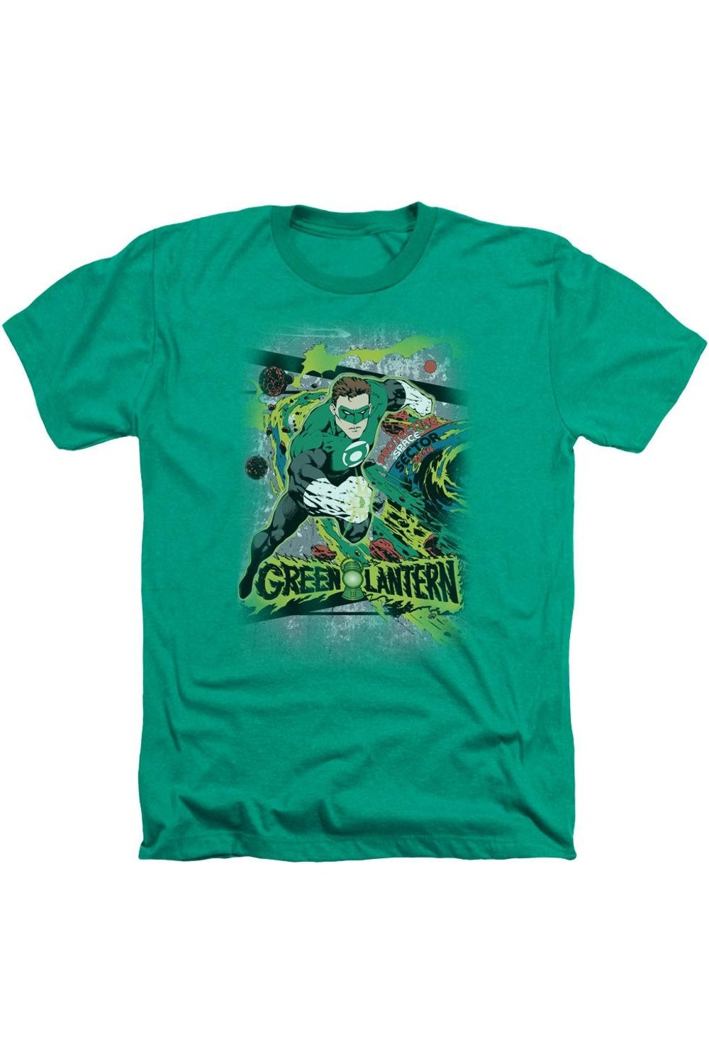 

DC Comics Space Sector 2814 Взрослый Heather Tee / Футболка Gildan, цвет kelly green